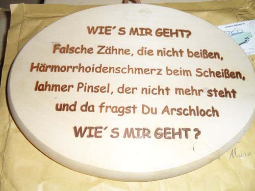 Dummer Spruch