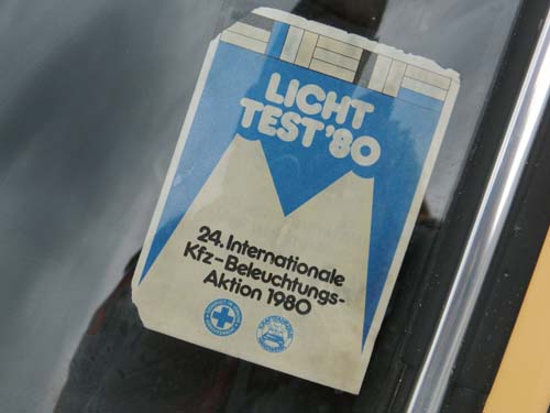 Lichttest 1980 Aufkleber